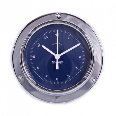 Horloge silencieuse fond bleu