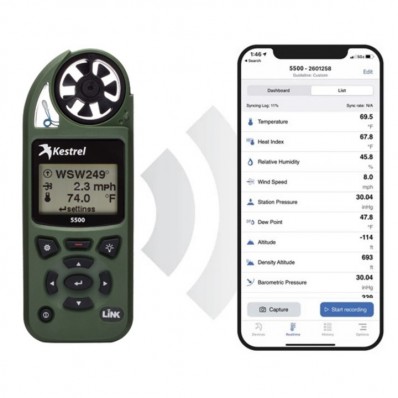 Anémomètre Kestrel 5500 Bluetooth olive