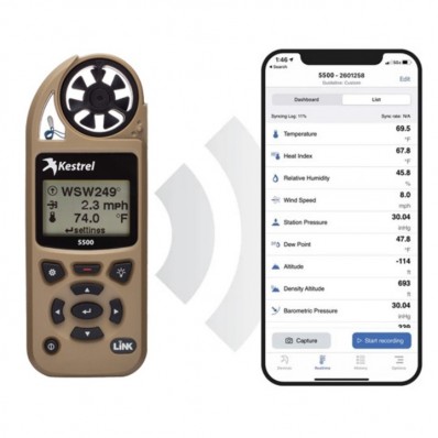 Anémomètre Kestrel 5500 Bluetooth tan