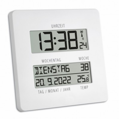 Horloge radio-pilotée avec température
