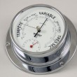 Baromètre thermomètre chromé