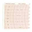 Lot de 100 diagrammes 221 X 67 mm